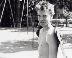 Hunter in butterfly costume