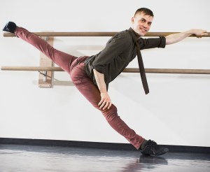 Jamie at the barre...