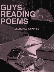 One-sheet - "Guys Reading Poems"  designed by Chris Friend