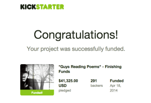 Kickstarter Congrats